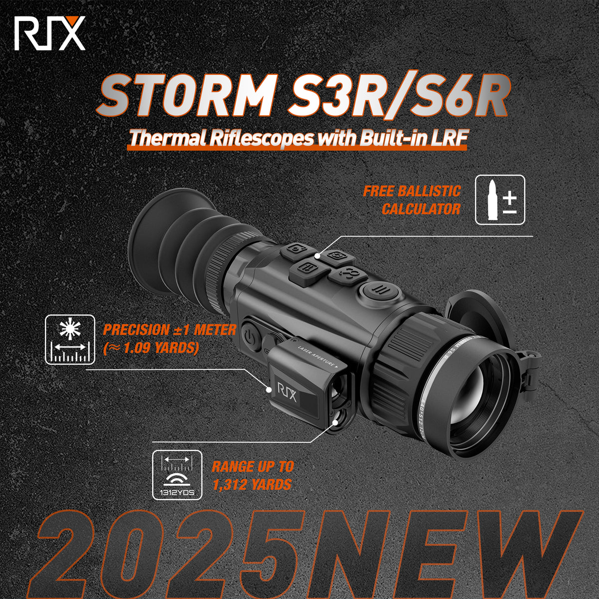 RIX Storm S3R Thermal Imaging Rifle Scope