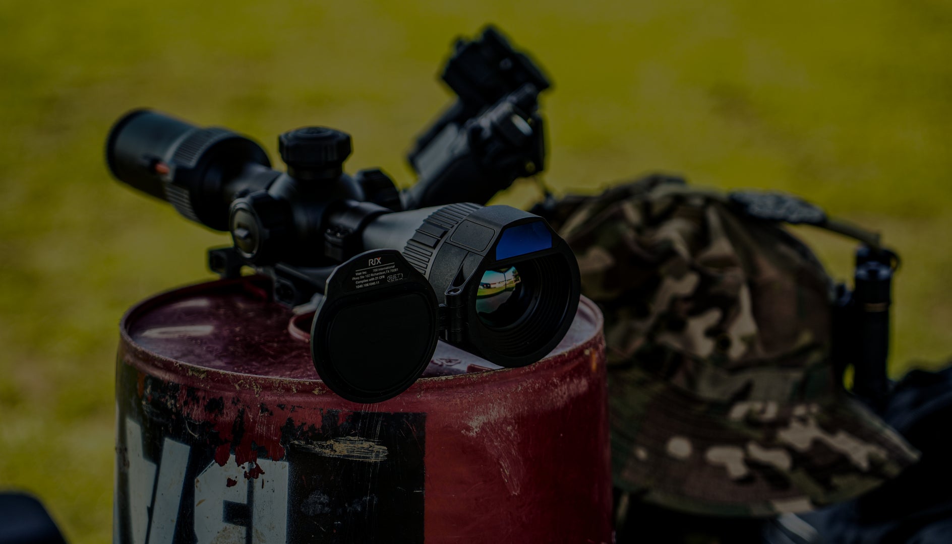 RIX THERMAL OPTIC WITH OTHER HUNTER GEAR