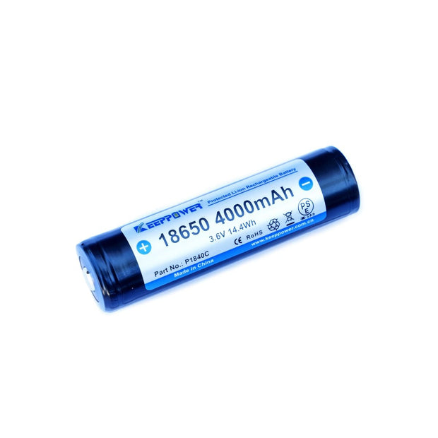 KeepPower 18650 P1840C Button Top